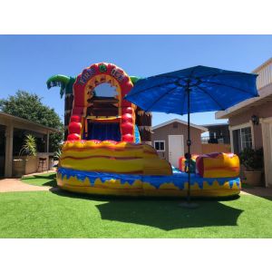 Fire and Ice Combo Water Slide Rentals in North County