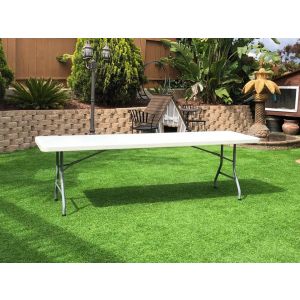8ft White Rectangular  Folding Table Rentals in North County