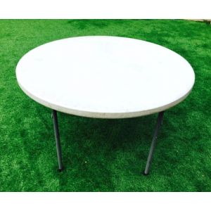 White Round Party Table Rentals in North County
