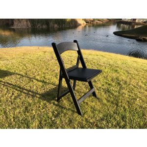 Black Resin Chair Rentals in North County