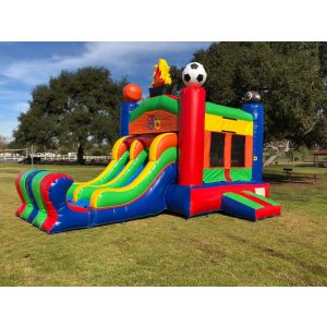 3 in 1 Dual Lane Sport Combo Jumper Rentals in North County