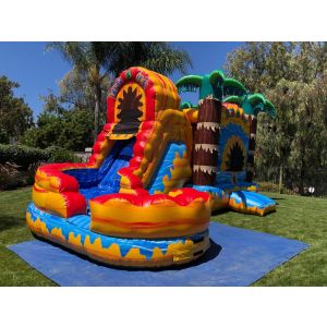 Fire and Ice Combo Dry Slide Rentals in North County