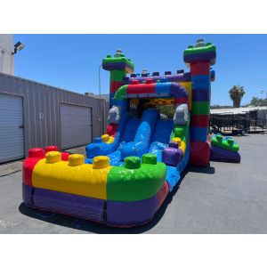 Dual Lane Mega Block Dry Slide Combo (sku C311)