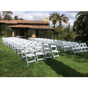 cushioned folding chair rentals in North County
