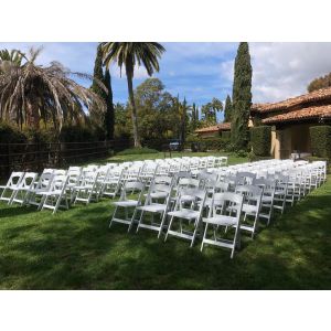 cushioned folding chair rentals in North County
