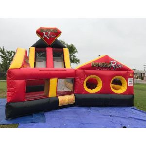 Right Side Double Rush Obstacle Slide Rental in North County