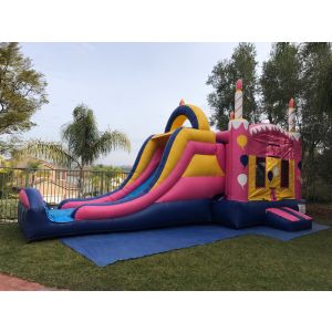Pink Birthday Cake Combo Jumper 4 in 1 Rentals in North County