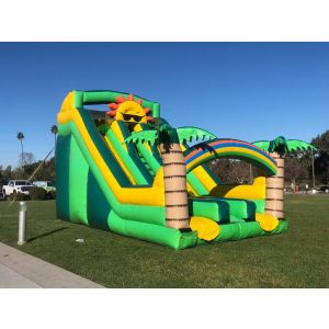 Tropical Sunshine Dry Slide Jumper Rentals in North County