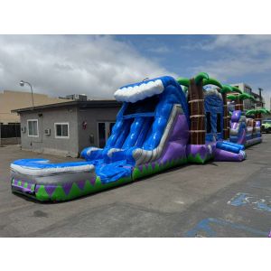 65 ft tropical Tsunami water obstacle course (sku W603)