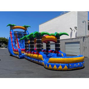 60 ft Dual Lane Tropical Inferno Slip & Slide (sku WS312)